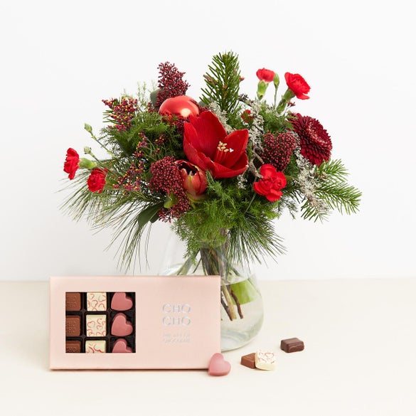 Den røde jul med CHO CHO 18 stk.